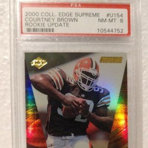 2000 Collector's Edge Supreme COURTNEY BROWN Rookie Graded NM-MT 8 #U154